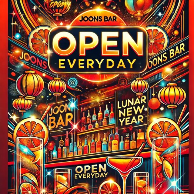 Joons Bar is OPEN EVERYDAY during the Lunar New Year! 🥂Celebrate the festive season with us, enjoying vibrant cocktails, great music, and an unforgettable atmosphere. Whether you’re with friends or just looking for a lively night out, Joons Bar is the place to be!#JoonsBar #LunarNewYear #OpenEveryday #SeoulNightlife #CocktailBar #FestiveSeason #HongdaeVibes #BarHopping #KoreaTravel준스 바는 설 연휴에도 매일 오픈합니다! 🥂화려한 칵테일, 신나는 음악, 잊지 못할 분위기로 설날을 저희와 함께 즐겨보세요. 친구와 함께든, 활기찬 밤을 찾고 계시든, 준스 바에서 모두를 환영합니다!#준스바 #설날오픈 #매일영업 #서울바 #홍대핫플 #칵테일바 #설날분위기 #바호핑 #한국여행